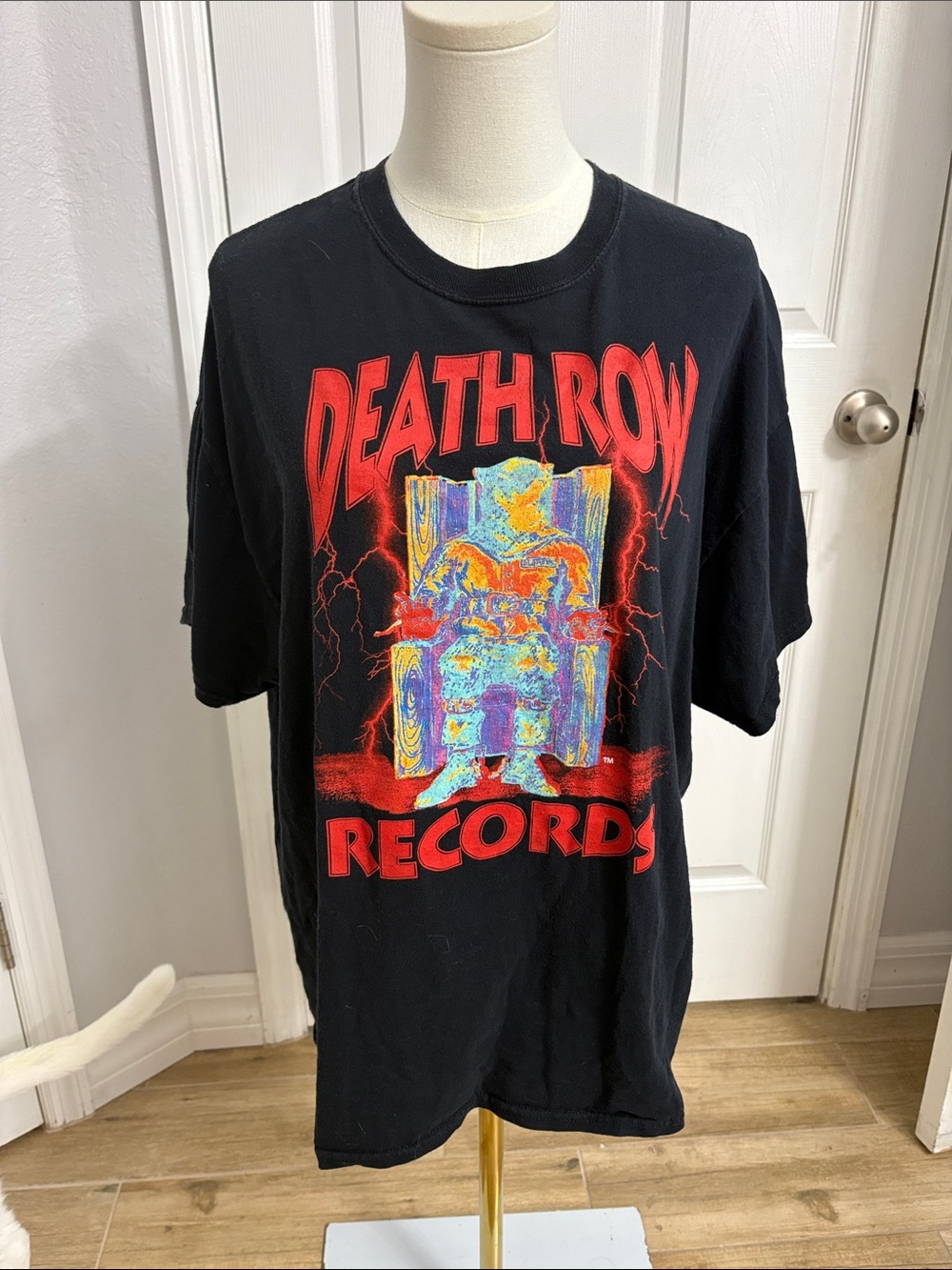 Black Graphic Tee - Short Sleeve Crewneck Dr. Dre Death Row Records